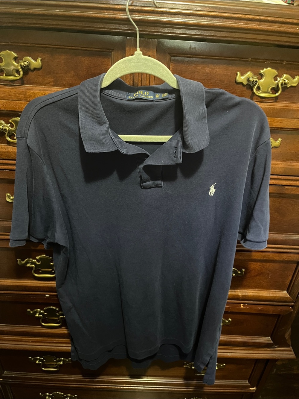 Polo by Ralph Lauren Men’s Navy Short-Sleeve Polo with Embroidered Logo